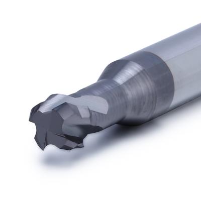 China Durable CNC Process BKXE Long Shank AD Coated 2 Flute Radius Corner End Mills Use For Stainless Steel Processing for sale