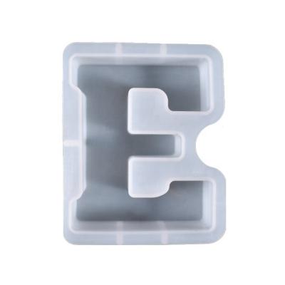 China Hot Selling 7.1 Inch 3D 26 Silicone Big Silicone English Mold Alphabet Mold For Home Decoration for sale