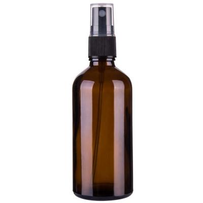 China Personal Care 4oz Amber Glass Empty Small Fine Mist Spray Bottle For Essential Oils for sale