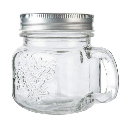 China 8oz Beverage Glass Mason Jars With Airtight Lids For Kitchen Storage for sale