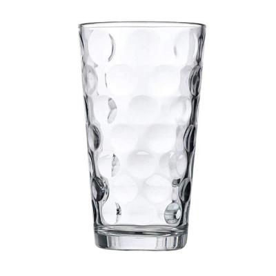 China Restaurant Creative Raindrops Design 450ml Glass Mug For Juice Water Milk 6 Pack for sale