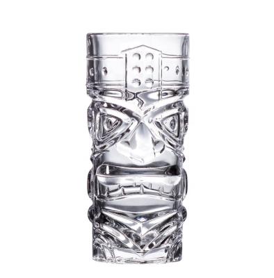 China CREATIVE Premium Exotic 15oz Zombie Faced South Sea Oriented Tiki Glass Cup for sale