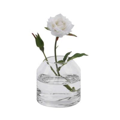 China Modern Europe Mini Glass Jug Flower Vases with Cut Top for sale