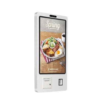 China |Ultra thin 27 inch self service self order kiosk in restaurant digital signage for sale