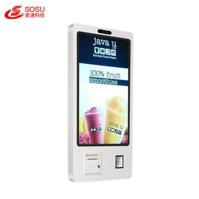 China Restaurant ordering machine Windows OS touch screen self-service payment terminal kiosk for sale