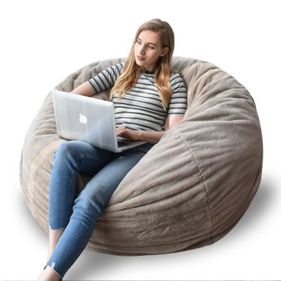 China YJ Bean Bag Chair Cover Living Room Sofa Washable Soft Sturdy Zipper Removable Giant Bean Bag Cover (No Filler) For Teens/Adults for sale