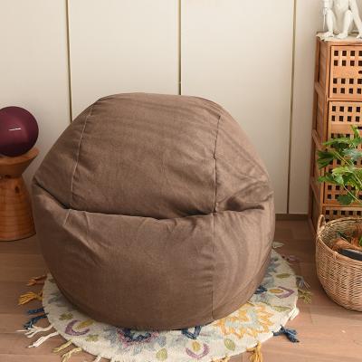 China Velvet Seat Giant Bean Bag Sofa Bed Brown XXL for sale