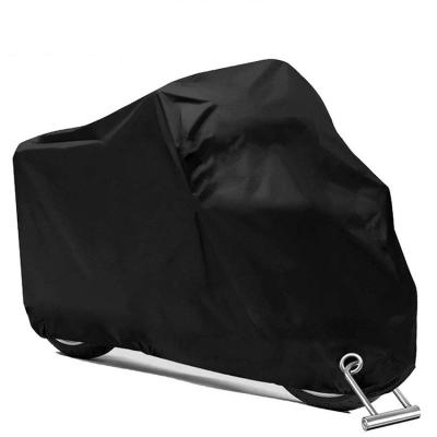 China Protect Amazon Motocycle Hot Selling 210D Motorcycle Waterproof Cover With Lock Bottom for sale