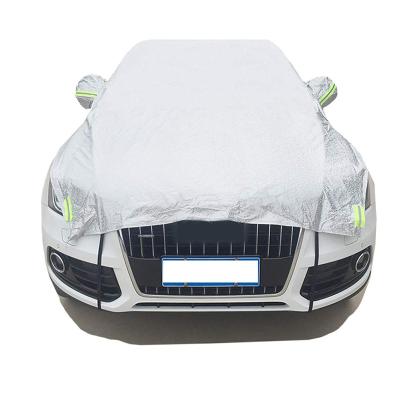 China Hot Sale Plastic Car Exterior Protection PEVA Half Car Cover Car Accessories By Yaheng for sale