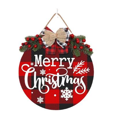 China Wholesale Decorative Wooden Door Wooden Front Entrance Christmas Wreaths for sale