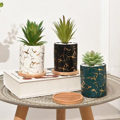 China Contemporary Wholesale Artificial Plant With Pot Artificial Succulent Plants Artificial Plants And Flowers for sale