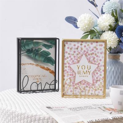 China Home Decoration New Arrival Shade Box Wholesale Photo Frame Decorative Metal Photo Frame for sale