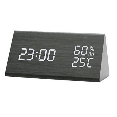 China Wholesale Minimalist Table Led Wooden Digital Alarm Clock for sale