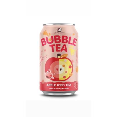 China Taiwan lady hong 320ml natural popping bubble drink tea canned drink for sale