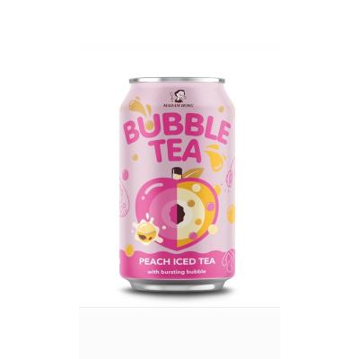 China Taiwan natural bursting boba bubble with peach iced tea for sale