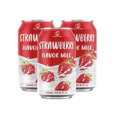 China Lady Hong 315ml Natural Strawberry Milk Drink Instant Pot In Taiwan for sale