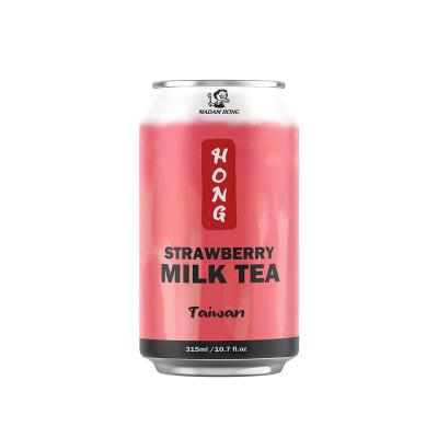 China Lady Hong 315ml Strawberry Milk Natural Instant Milk Tea Drinks MIT In Taiwan for sale