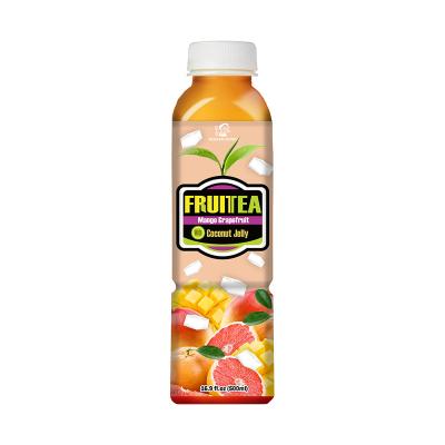 China Taiwan lady hong mango grapefruit coconut jelly fruit tea drink piece 490ml for sale