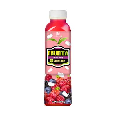 China Taiwan lady hong 490ml mixed berry coconut jelly fruit tea drink piece for sale