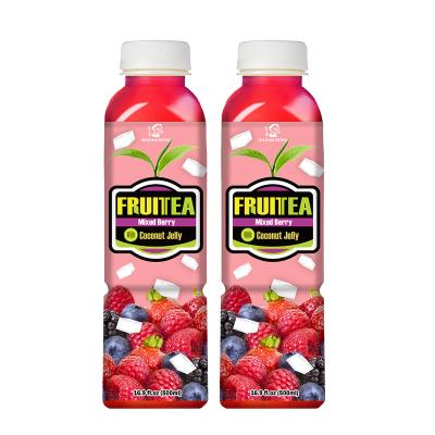 China Madam hong 490ml bottle berry coconut jelly fruit tea mixed drink piece for sale