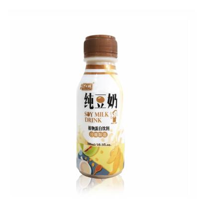 China Taiwan 300ml Plastic Soft Drink Bottle Soy Milk Soybean Drink for sale