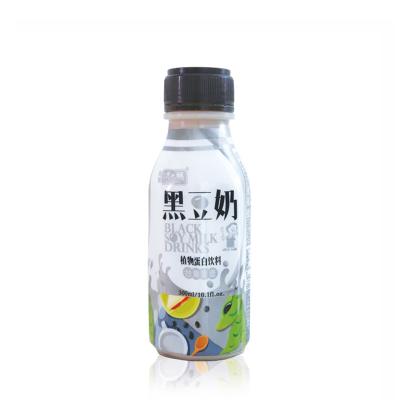 China Taiwan 300ml Plastic Soft Drink Bottle Black Soy Milk Black Soybean Beverage for sale