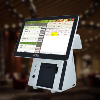 China 15.6 Inch All In One Touch Screen POS System / Cash Register With 80mm Thermal Printer MSATA SSD 32G/64G/128G for sale