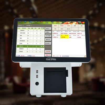 China Cheap GL-U605P White Touch Screen System POS Terminal MSATA POS Terminal MSATA White 32G/64G/128G SSD for sale