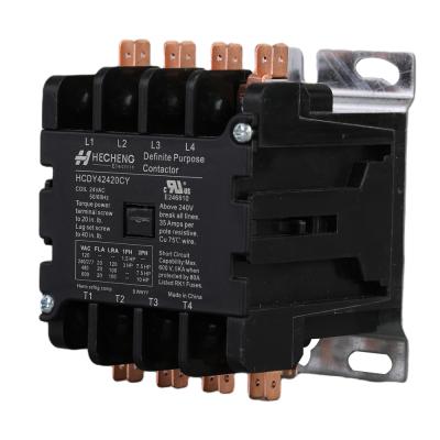 China Set HVAC-R Purpose Contactor 4P 20A Air Conditioner Magnetic Contactor For HVAC Application for sale