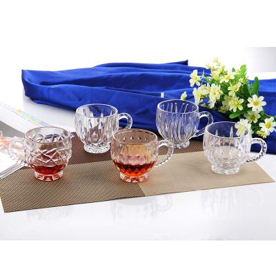 China China drinking packing supperclear glass tea cup set glass cup beer mug stock item for sale