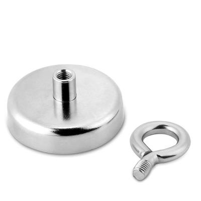 China Industrial Magnet PMB - Powerful D60 Neodymium Pot Super Strong Permanent Magnetic Fishing Magnet for sale