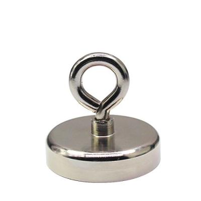 China Super Strong Neodymium PMB - D42 Industrial Holder Cup Magnets Magnet Hook With Eyelet for sale