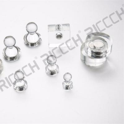 China Transparent Colorful Acrylic Jewelry Magnet Decoration NdfeB Magnet Pin /Magnet Tacks for sale