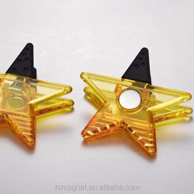 China office promotional star shaped magnetic clip, magnet clip with cheap price for sale