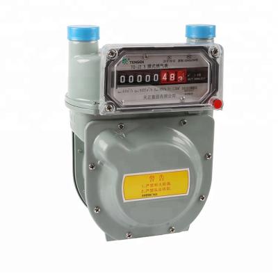 China Shell Household Gas Meter Aluminum Natural Gas Meter AC50Hz for sale