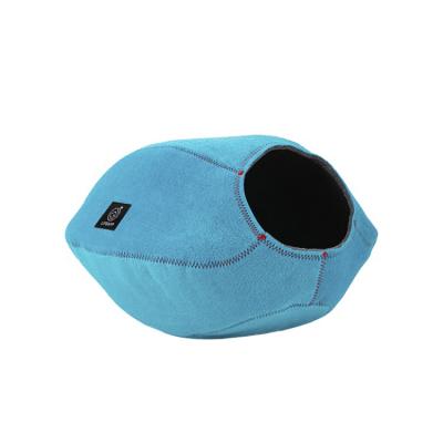 China Sustainable New Design Cute Round Pet Bed Comfortable Cat Cave Felt Cat Bed Cave for sale