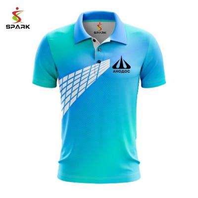 China 2020 Newest QUICK DRY Mens Polo Shirts Using Sublimation Technology 100% Cotton Or Polyester for sale