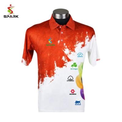 China Customized Solid Color QUICK DRY Full Sublimation Polo Shirt for sale