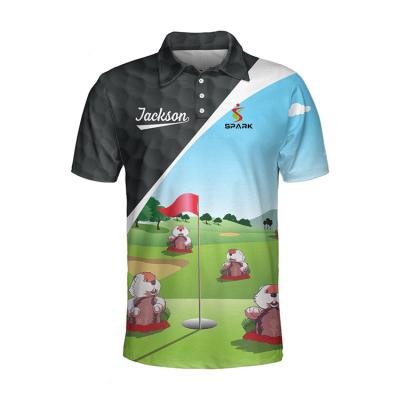 China Free Sample OEM Mens Polo Shirts Apparel Logo Design Services Men Summer Sublimation Golf QUICK DRY Polo Shirts for sale