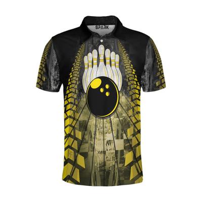 China High Quality Hot Selling QUICK DRY Bowling Tank Top Custom Printing Sublimated Rolling Shirts 2022 for sale