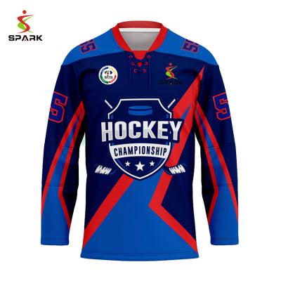 China Hockey Jersey Canada Lace Up Ice Hockey Jersey Wholesale Blank Custom Team Hockey Jersey for sale