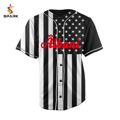 China Majestic Wholesale Breathable USA Baseball Team Blank Mens Uniform Custom Sublimation T-Shirts for sale