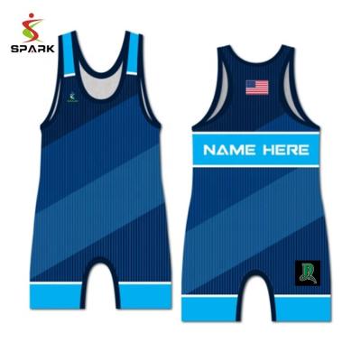 China 100% Polyester Custom Professional American Wrestling Singlet for sale