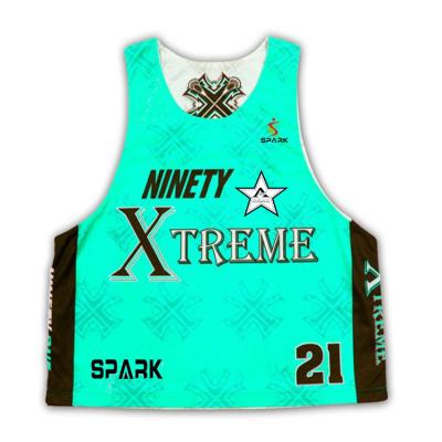 China Breathable Mesh Custom Lacrosse Practice Pinnie Reversible Cheap Numbered for sale