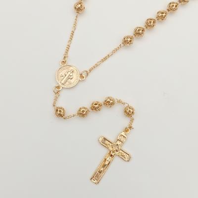 China High Quality Religious Jewelry Religious Cross Rosary Beads Pendant Necklace for sale