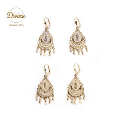 China ChinaDivine Copper Alloy Jewelry Women Earring Trendy Trendy Gold Plated Stud Earrings for sale