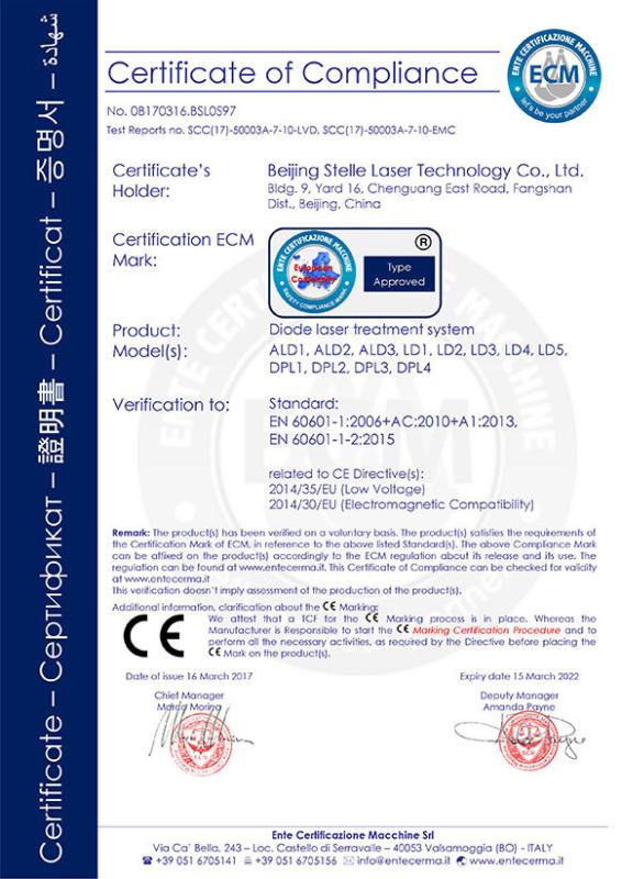 CE - Beijing Stelle Laser Technology Co., Ltd.