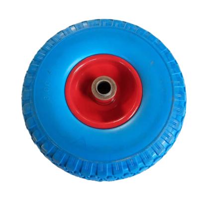 China Construction Material Shops High Quality PU Foam Rubber Wheels For Tolley for sale