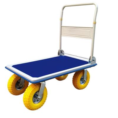 China Garden Center Big Wheel Platform Hand Truck Transport Heavy Tool PH310 for sale