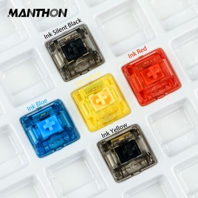 China Anti-Ghosting Gateron Ink v2 Switches 5pin RGB Linear Switch For DIY Mechanical Keyboard 60g 70g MX Blue Red Yellow Silent Black Switches for sale